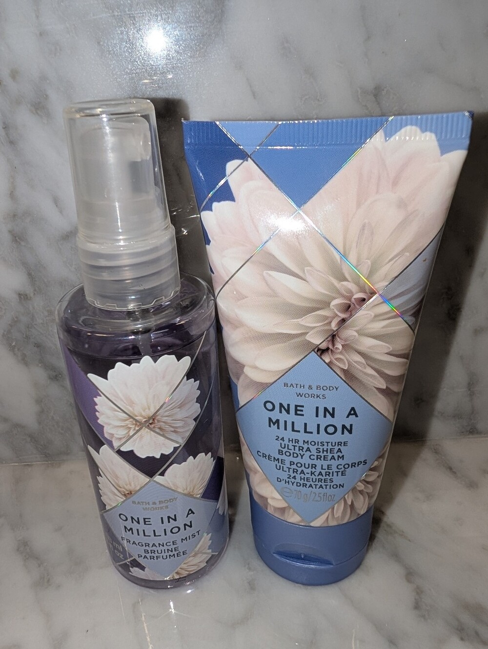 💙 Bath & Body Works One In A Million Fragrance Mist Cream Travel Mini Size Set